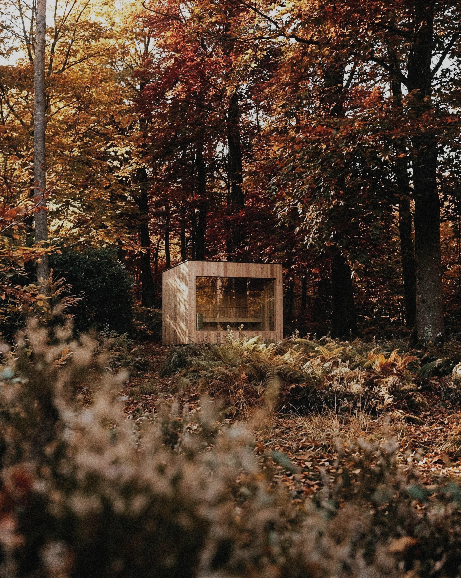 NAYELI sauna in a forest outskirt in North Zealand, Denmark