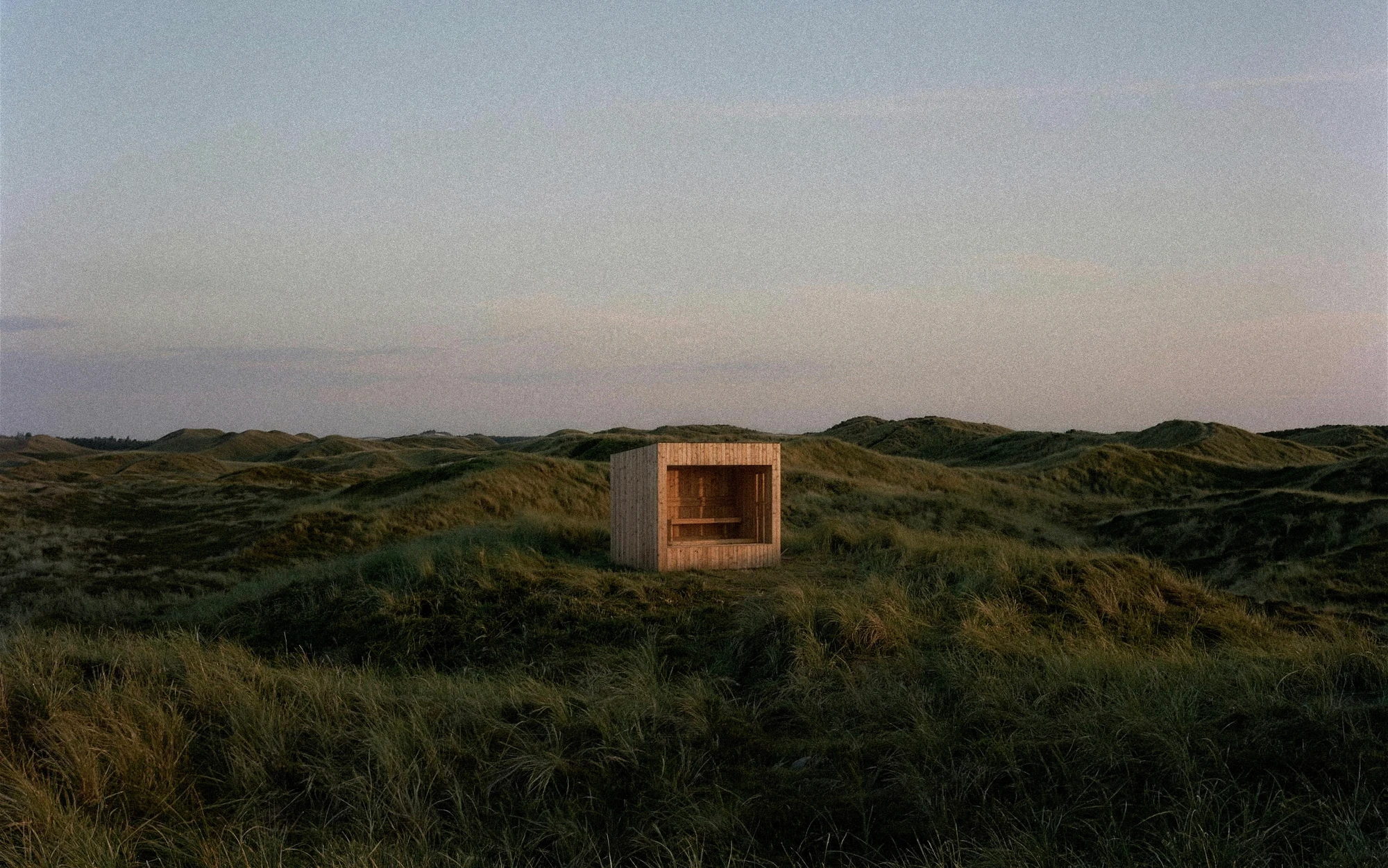 HIKI sauna in the dunes of West Jutland, Denmark